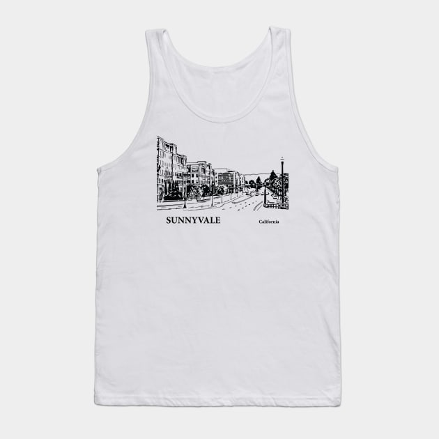 Sunnyvale - California Tank Top by Lakeric